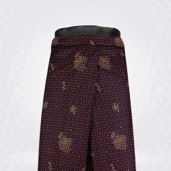 Print Lungi-Black Maroon Musted Cotton